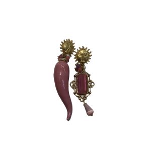 Orecchini ceramica e pietre