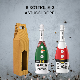 BOX 6 BOTTIGLIE 958 NATALE EXTRADRY IN 3 ASTUCCI