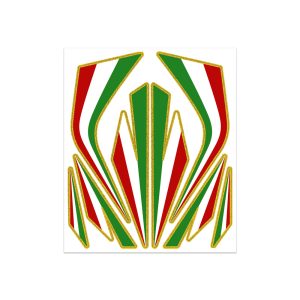 Adesivi Componibili Set Fregi Tricolore Italia, Medio