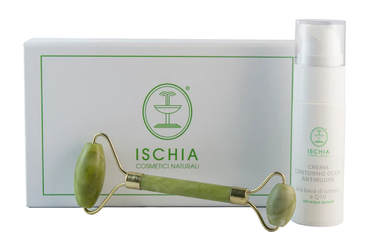 SET REGALO – CREMA CONTORNO OCCHI ANTIRUGHE ALLA BAVA DI LUMACA+RULLO DI GIADA - immagine 2
