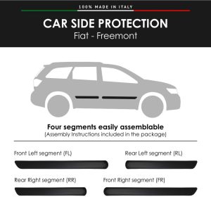 Modanature Laterali per Fiat con Biadesivo 3M