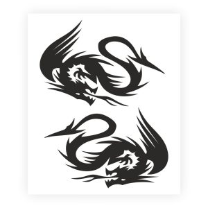 Adesivi Stickers Drago 10 x 12 cm