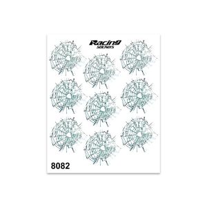 Adesivi Stickers Medi Fori Proiettili 13,5 x 16 cm