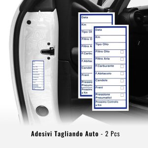 Adesivo Etichetta Tagliando Auto