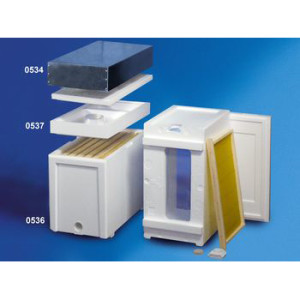 Portasciami in polistirolo a 6 favi