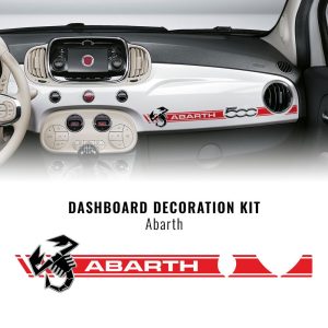 Stripes Strisce Adesive per Cruscotto Fiat 500 Abarth + Scorpione 3D