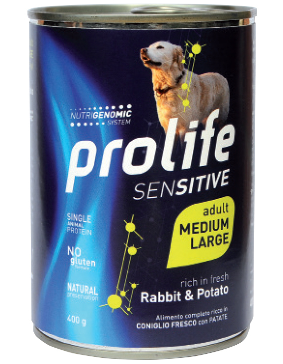 Prolife-Sensitive Adult Rabbit-Potato Medium/Large da 400g