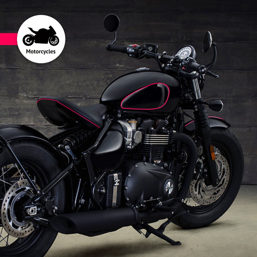 Trim Stripe Strisce Adesive per Auto, Fluo Fuxia - immagine 6
