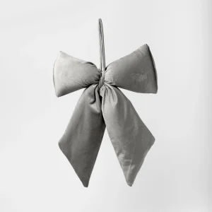 Fiocco in Velluto grigio, 13.5X17CM